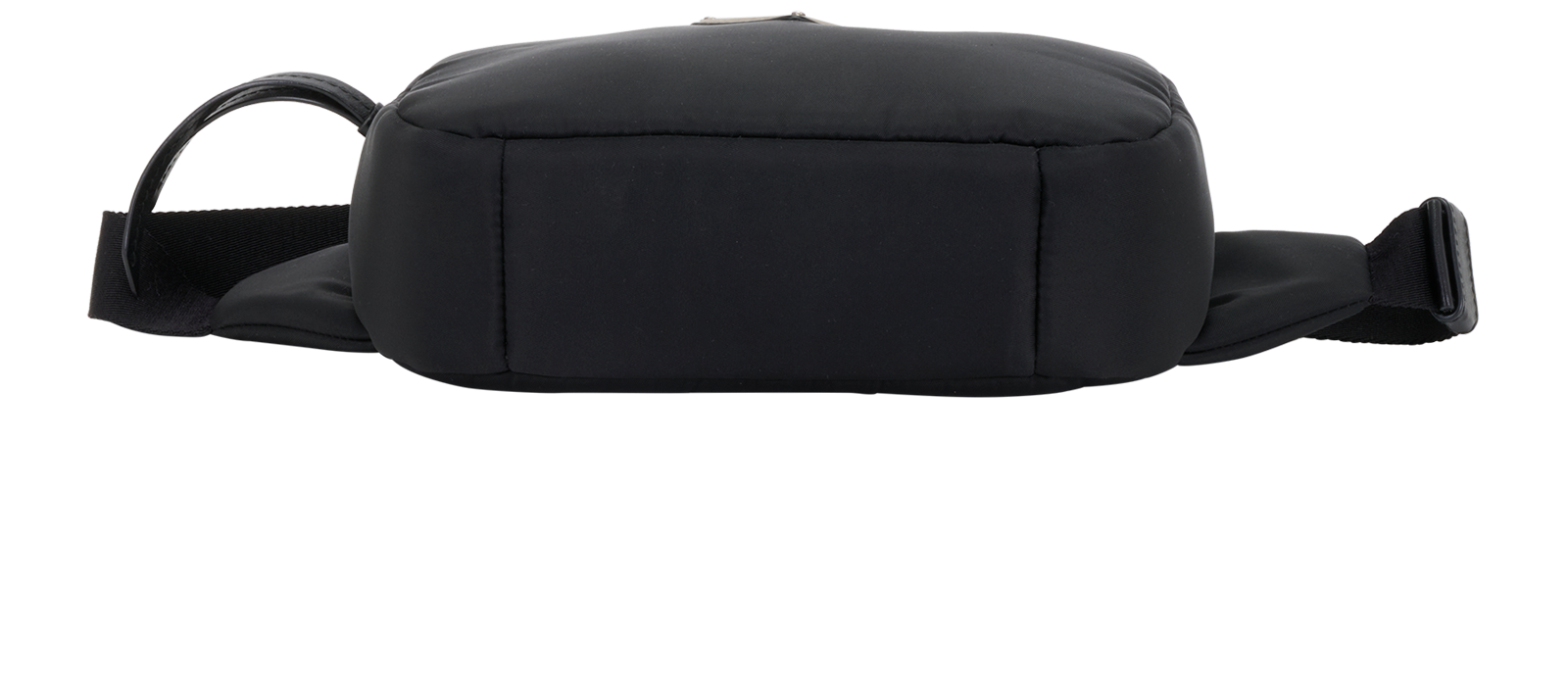 Logo Plaque Belt Bag, &pound;450, Handbags, Black, Nylon, Top view